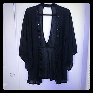 Sheer Black Robe